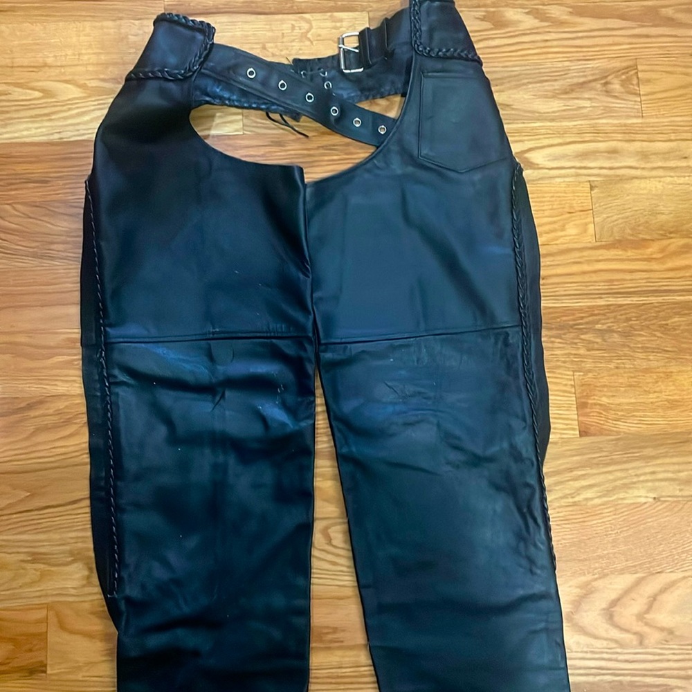 Braided Leather Chaps by Hot Leathers